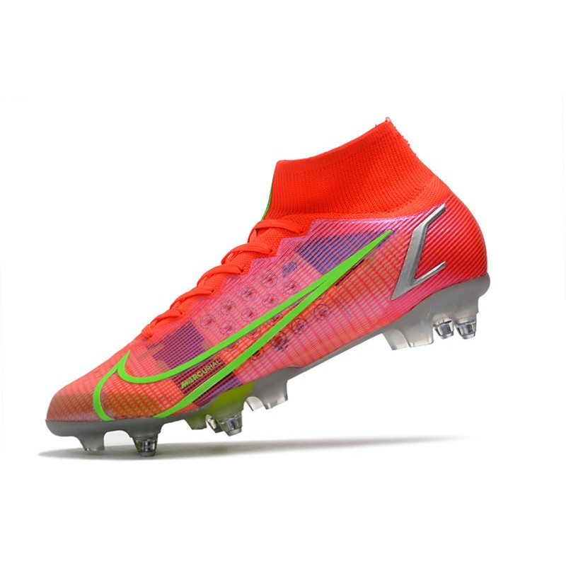 Nike Mercurial Superfly Elite SG PRO AC Spectrum Červené stříbrný